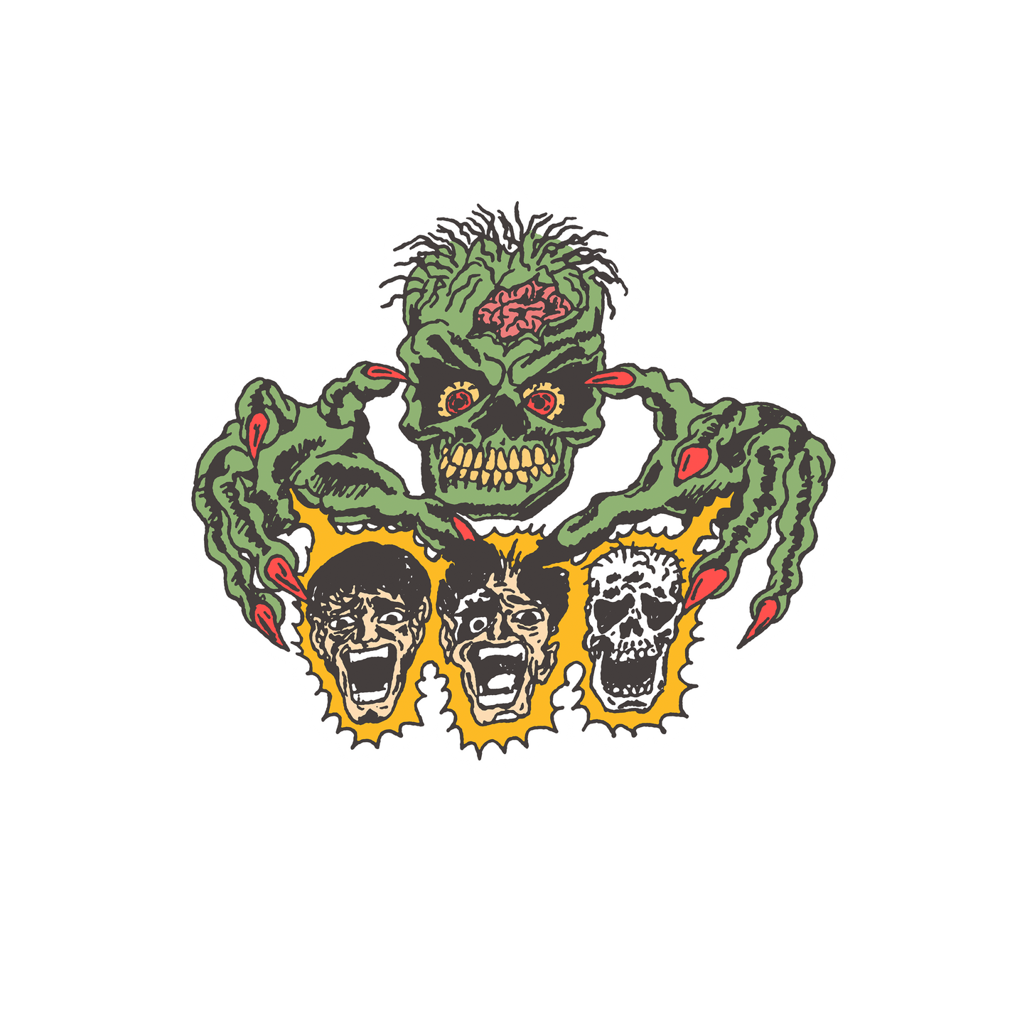 FACES OF DEATH Vinyl Sticker