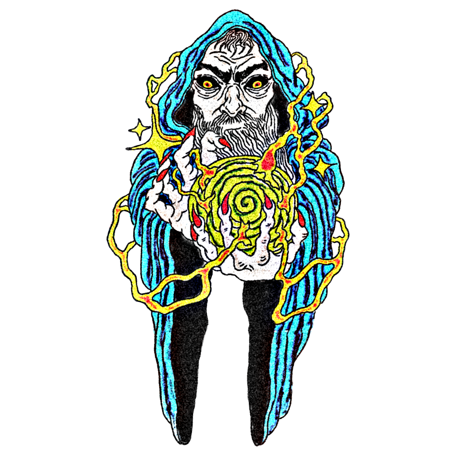 Wizard Necromancer - Sticker